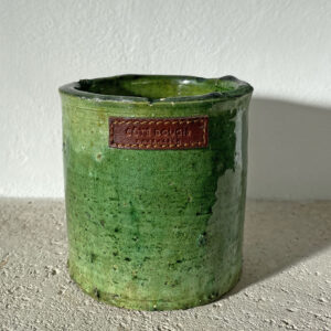 Bougie parfumée menthe et thé pot en argile vernissé Tamegroute