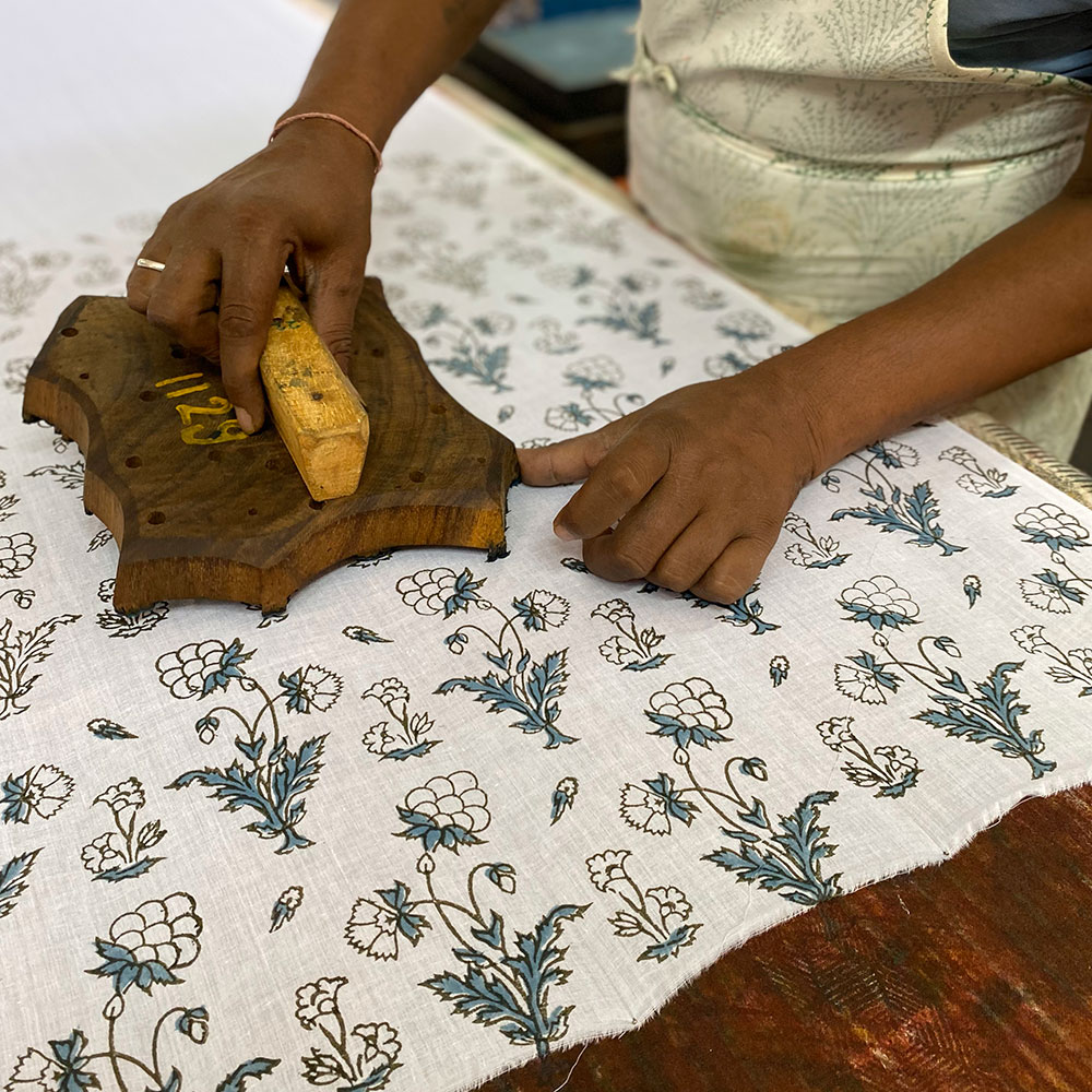 impression block print artisanat inde